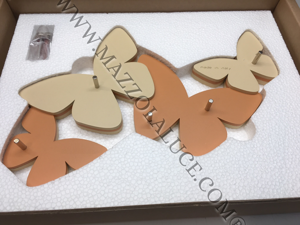 Callea design magnetic key holder butterflies tan