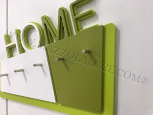 Callea design home wall key holder modern design green olive colour