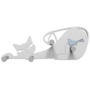 Picture of Callea design gatto bianco wall coat hanger white cat modern design