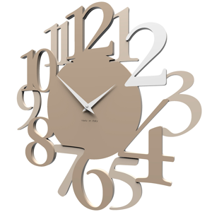 Picture of Callea design russell mdoern wall clock in caffelatte colour