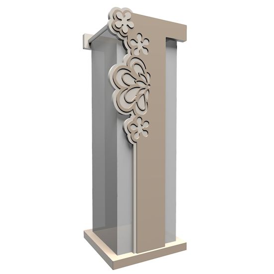 Picture of Callea design merletto original design umbrella rack caffelatte colour