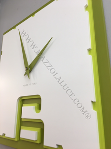 Picture of Callea design modern wall clock breath olive green