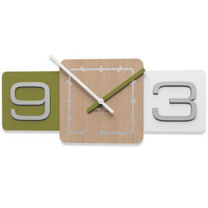 Picture of Callea design modern wall clock sixty olive green