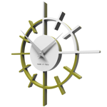 Callea crosshair wall clock ø29 in olive green colour modern style