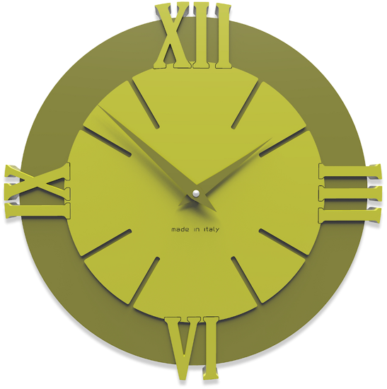 Picture of Callea design modern wall clock louis cedar green
