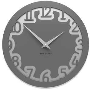 Picture of Callea design modern wall clock labyrinth quartz grey