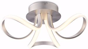 Ceiling lamp white silver led 36w 3000k 2850lm