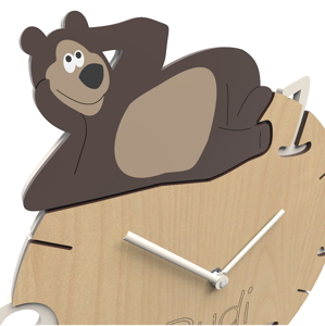 Picture of Orologio per cameretta orso design personalizzabile