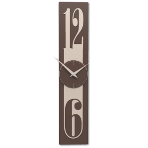 Picture of Orologio da parete moderno sabbia e marrone in legno