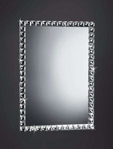 Picture of Specchio da parete bordo vetro cristallo 40x60 rettangolare per camera da letto