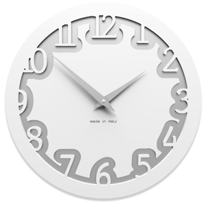 Picture of Callea design modern wall clock labyrinth white