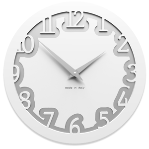 Callea design modern wall clock labyrinth white