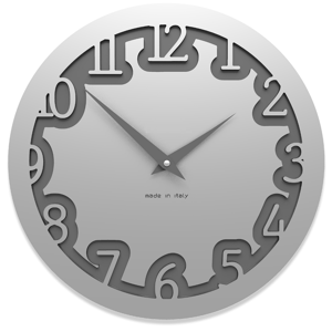 Picture of Callea design modern wall clock labyrinth aluminium