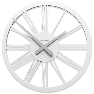 Picture of Callea design tarquinio orologio da parete bianco 45 numeri romani legno