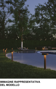 Picture of Lampione per esterno antracite da giardino design moderno ip65