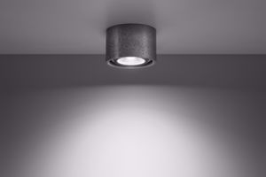 Cylinder gray concrete ceiling spotlight 220v gu10