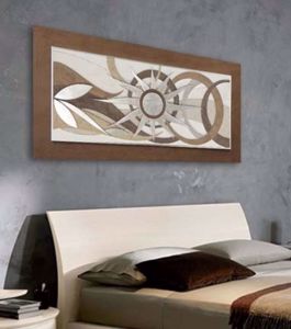 Picture of Artitalia artwork sun brown silver leaf 120x60