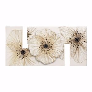 Picture of Pintdecor petunia piccola floral wall art 115x55 hand-decorated details