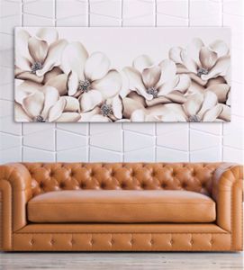 Picture of Quadro moderno 160x70 decorativo floreale per soggiorno