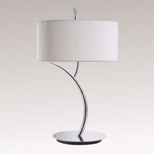 Mantra eve chrome - off white table lamp original round design