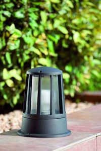 Faro surat small beacon lamp outdoor led lighting minimal design dark grey finish