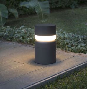 Faro sete led beacon lamp for small outdoor areas dark grey original design 