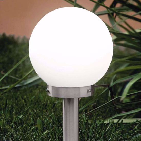 Eglo nisia outdoor sphere pedestal lamp 100cm