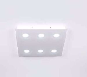 Picture of Emporium domino square ceiling lamp 6 led