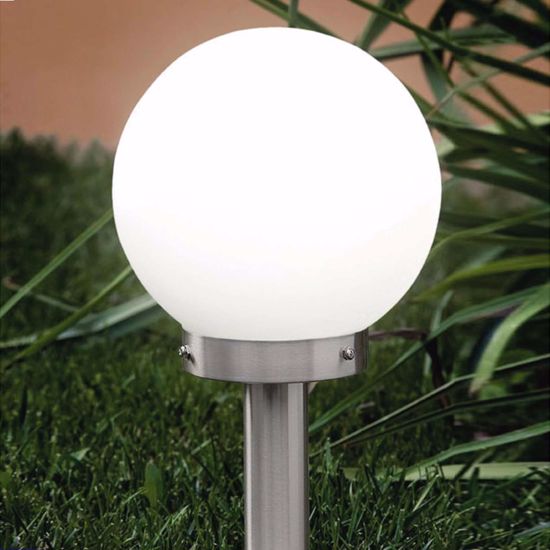 Eglo nisia outdoor sphere pedestal lamp 50cm