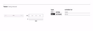 Show details for Kit tablet wall bracket for 7612 Picture of Kit tablet wall bracket for 7612