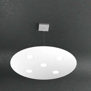 Picture of Toplight illuminazione cloud white suspension 5 lights modern design ø70