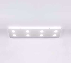 Picture of Emporium domino rectangular ceiling lamp 8 led