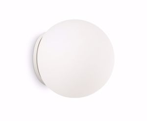 Ideal lux mapa wall lamp white glass sphere ap1 d20