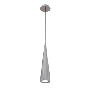 Picture of Lampada sospensione per isola cucina cono cromo promozione ultimo pezzo fp
