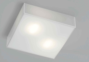 Picture of Modern white glass ceiling lamp 