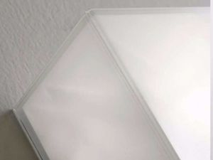Modern white glass ceiling lamp 