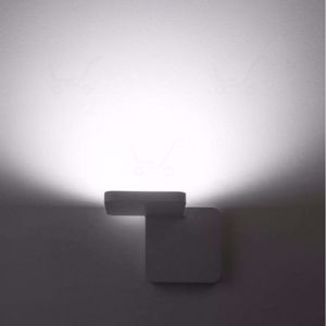 Led wall light quad modern design black squared shape linea light 