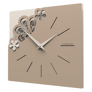 Callea design merletto small wall clock 30cm caffelatte colour
