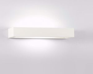 Picture of Rectangular plaster wall light 42cm paintable plaster 2 lights isyluce 618