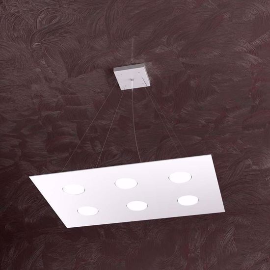 Top light area pendant led lamp rectangular