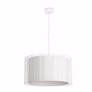 Picture of Faro linda suspension in white metal and shade in white fabric