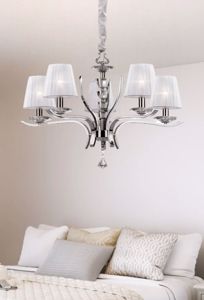 Ideal lux pegaso pendant lamp with shades sp5 5arms