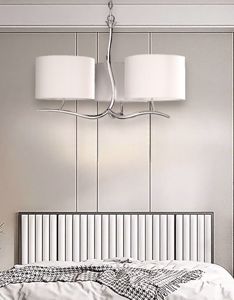 Picture of Mantra eve chrome - off white suspension contemporary 3 off-white shades