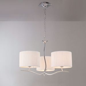 Picture of Mantra eve chrome - off white suspension contemporary 3 off-white shades