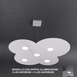 Picture of Toplight grey cloud led pendant 5+2 lights high quality