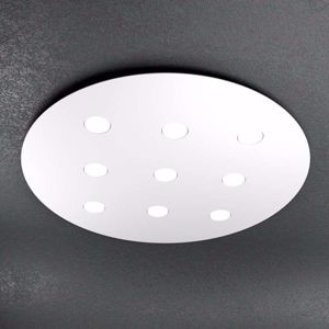 Toplight cloud large ceiling lamp white round modern design 9 lights