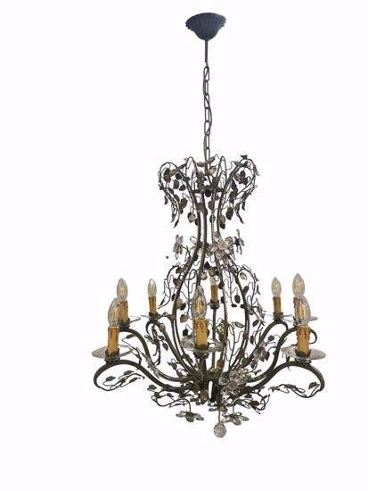Mechini wrought iron chandelier with swarovski crystals last  piece promotion