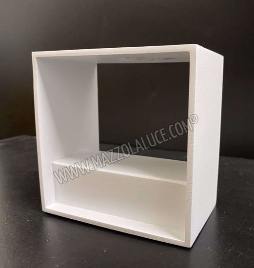 Picture of Led wall light modern cube 6w white metal design 