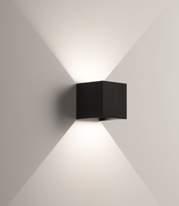 Picture of Outdoor wall lamp black cube Led 6W 4000K IP54 moving wings