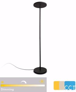 Modern LED floor lamp 30w 3000k to 5000k black dimmable adjustable light promotion